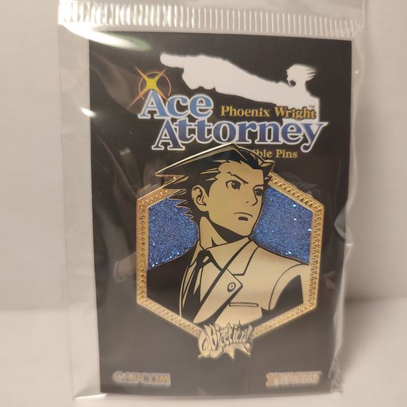 COPY - Ace Attorney Older Phoenix Wright Golden Series Enamel Pin Official Coll… - Picture 2 of 3